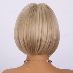 Benedict Transparent Silk Wigs rear view