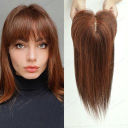 Silk Topper with PU around Injection Skin Middle Ginger