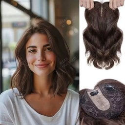 Transparent Rose Net Toppers 21 Dark Brown | WEAR MULTHAIR