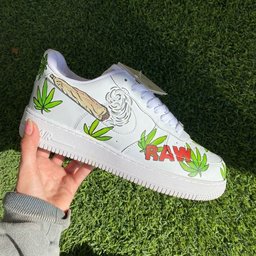 Funny God's Hand Smoking Custom Air Force 1 - view 3