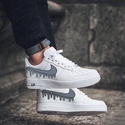 Gray Drip Custom Air Force 1