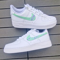 Green Purple Splash Custom Air Force 1 - view 3