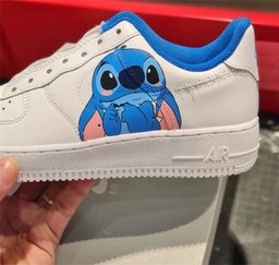Blue Stitch Custom Air Force 1 - view 2