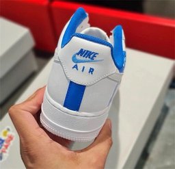 Blue Stitch Custom Air Force 1 - view 3