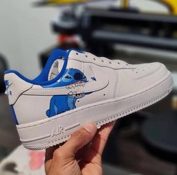 Blue Stitch Custom Air Force 1