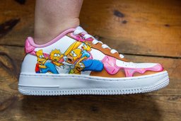 Pink Simpsons Custom Air Force 1 - view 6