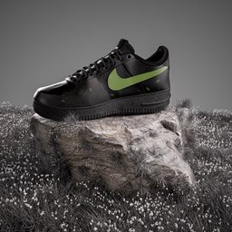 Black Green Groot Custom Air Force 1 - view 2