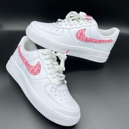 Pink Burst Crack Custom Air Force 1