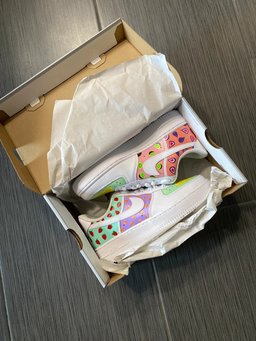 Custom Air Force 1 White Fruit Pattern - view 3