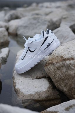 Black White Custom Air Force 1 Shadow - view 3