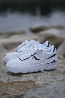 Black White Custom Air Force 1 Shadow - view 5