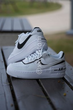 Black White Custom Air Force 1 Shadow - view 6