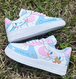 Custom Air Force 1 Baby Blue Baby Pink Cinnamoroll Design - view 2