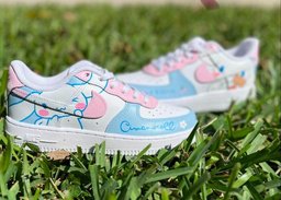 Custom Air Force 1 Baby Blue Baby Pink Cinnamoroll Design - view 5