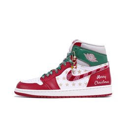 Red Green Christmas Xmas Gift Sneakers Custom Air Force 1 - view 3