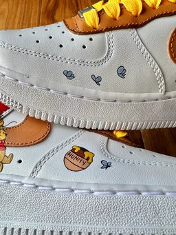 Custom Air Force 1 White Winnie the Pooh Pattern - view 2