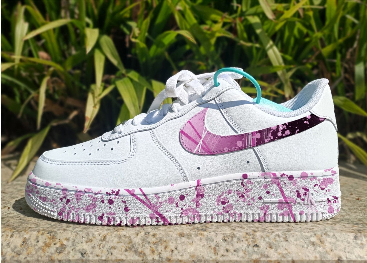 Pink Splash Custom Air Force 1
