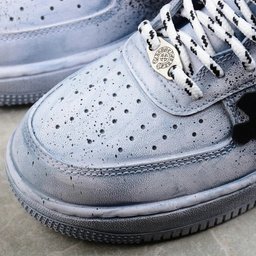 Custom Air Force 1 Baby Blue with Cross Patterns - view 4