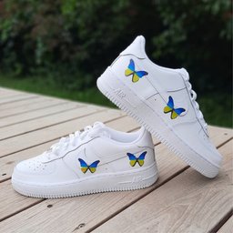Ukraine Blue Yellow Butterfly Custom Air Force 1 - view 3