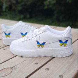 Ukraine Blue Yellow Butterfly Custom Air Force 1 - view 4