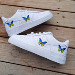 Ukraine Blue Yellow Butterfly Custom Air Force 1 - view 5