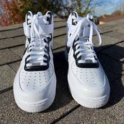 Black Drip Custom Air Force 1 Mid - view 3