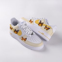 Yellow Butterfly Custom Air Force 1 - view 2