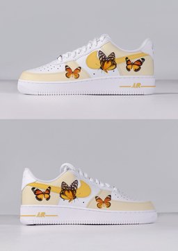 Yellow Butterfly Custom Air Force 1 - view 5