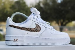 Custom Air Force 1 White Leopard Print - view 2