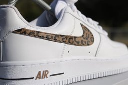Custom Air Force 1 White Leopard Print - view 3