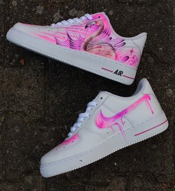 Pink Flamingo Custom Air Force 1 - view 2