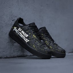 Black Half Smile Custom Air Force 1 - view 3