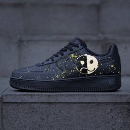 Black Half Smile Custom Air Force 1 - view 5