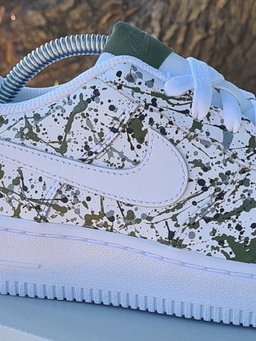 Black White Splash Custom Air Force 1 - view 2