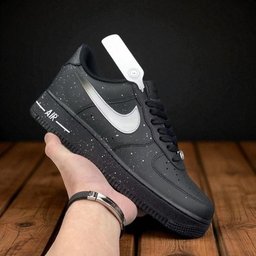 Custom Air Force 1 Black Speckle Pattern