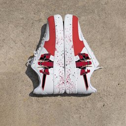Deadpool Red Black Custom Air Force 1 - view 3