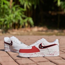 Deadpool Red Black Custom Air Force 1 - view 4