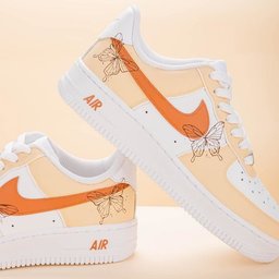 Khaki Butterfly Beige Custom Air Force 1 - view 3
