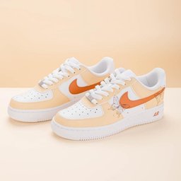 Khaki Butterfly Beige Custom Air Force 1 - view 2