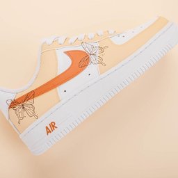 Khaki Butterfly Beige Custom Air Force 1 - view 4