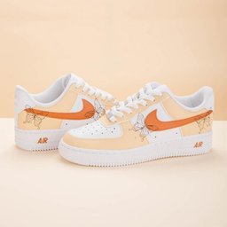 Khaki Butterfly Beige Custom Air Force 1