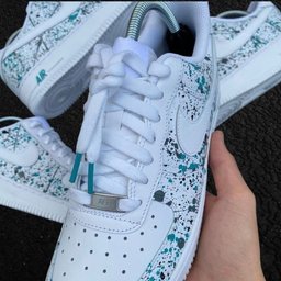 Green Splash Custom Air Force 1 - view 2