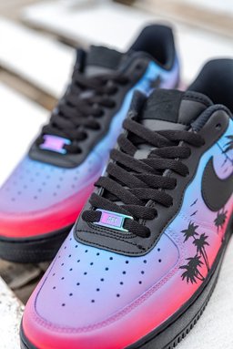 Purple Pink Gradient Drip Custom Air Force 1