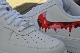 Red Camouflage Drip Custom Air Force 1 - view 2