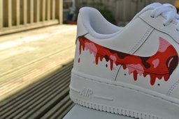 Red Camouflage Drip Custom Air Force 1 - view 4