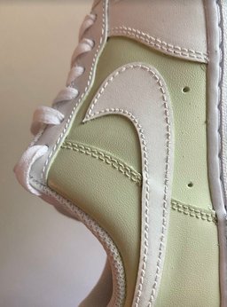 Green White Custom Air Force 1 - view 2