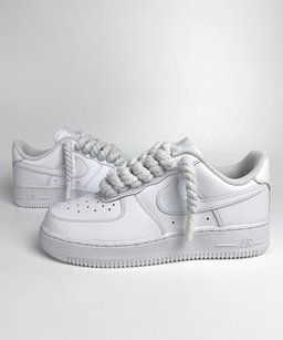 Custom Air Force 1 White Braided Laces - view 2