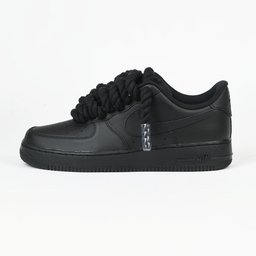 Custom Air Force 1 Black Rope Design - view 2