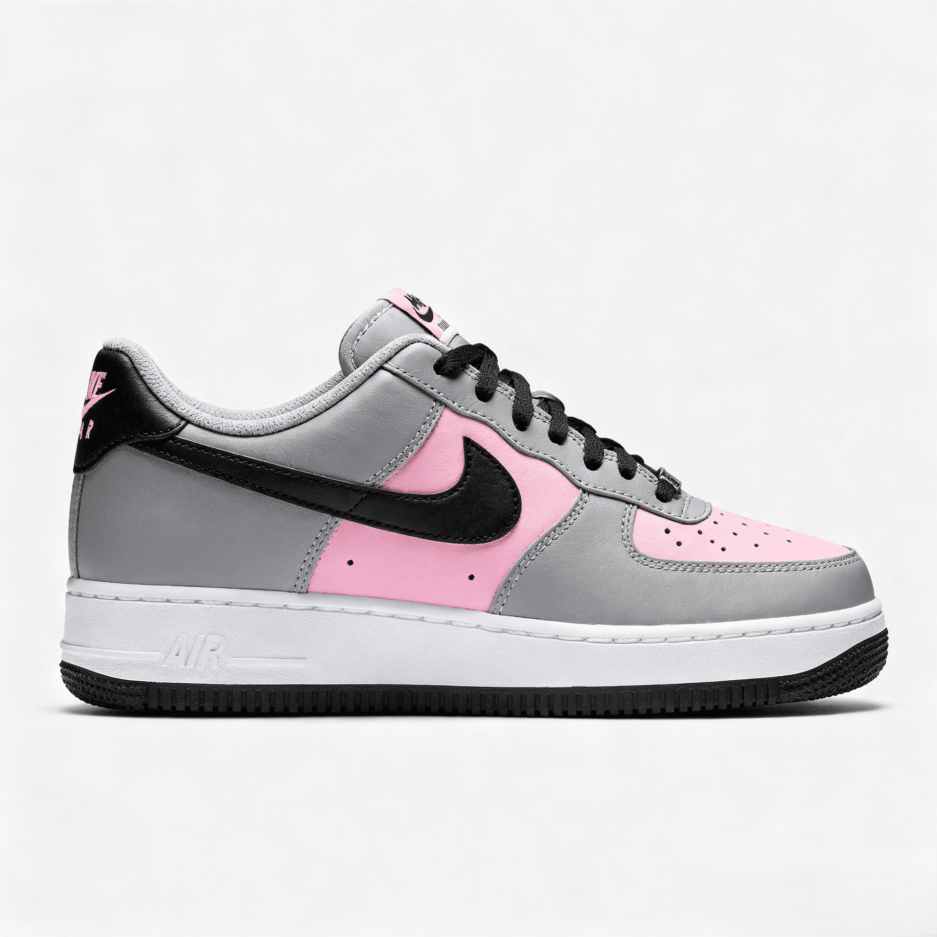 Custom Air Force 1 Baby Pink Grey