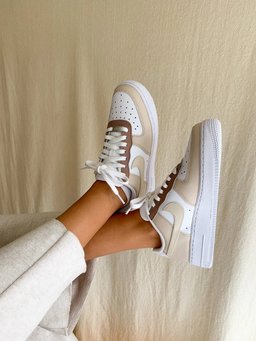Custom Air Force 1 Beige White - view 2